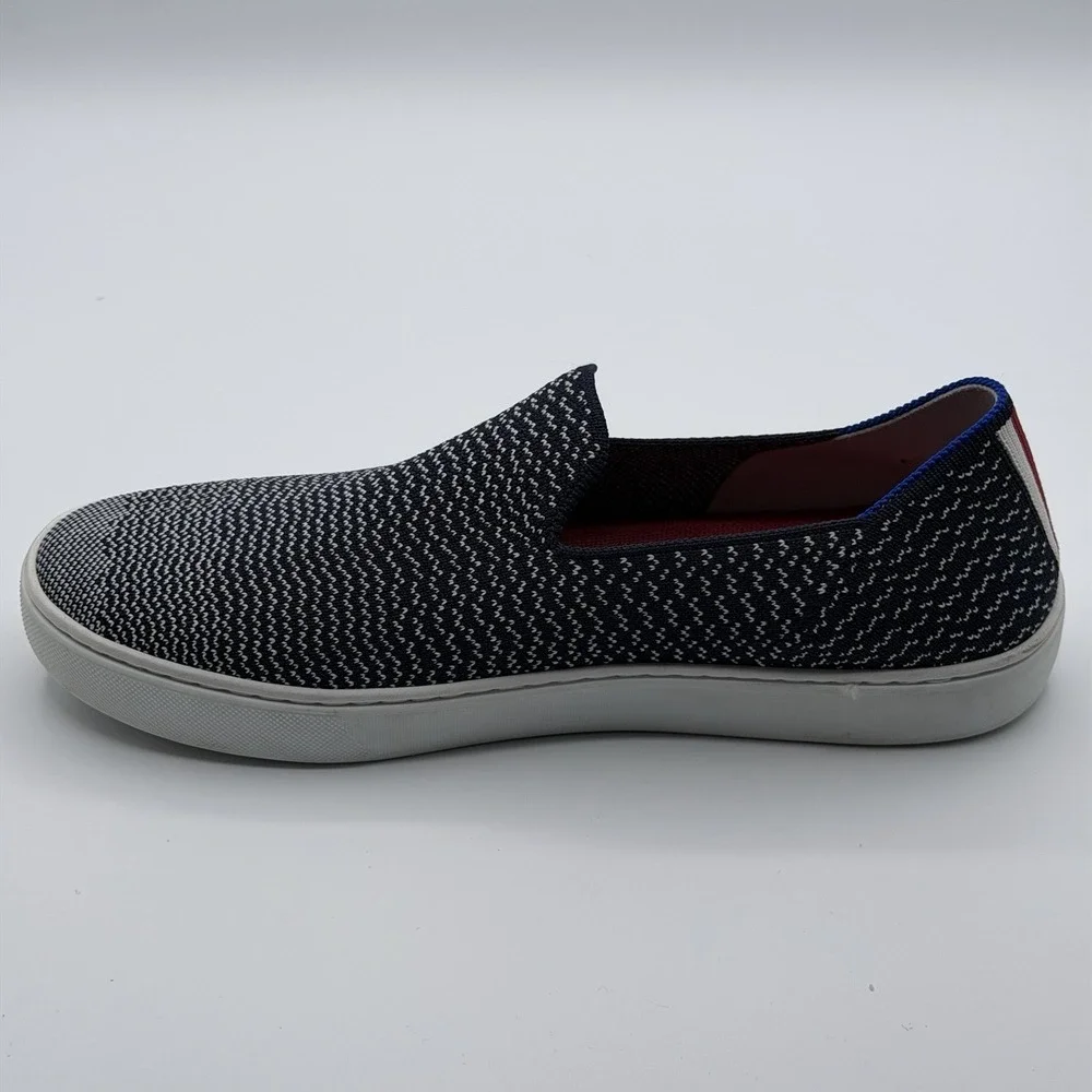 New Rothy's Blue White Maritime Gradient Slip-On Sneakers US 9.5